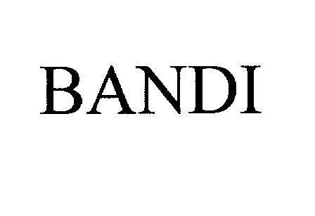 Mẫu nhãn hiệu BANDI