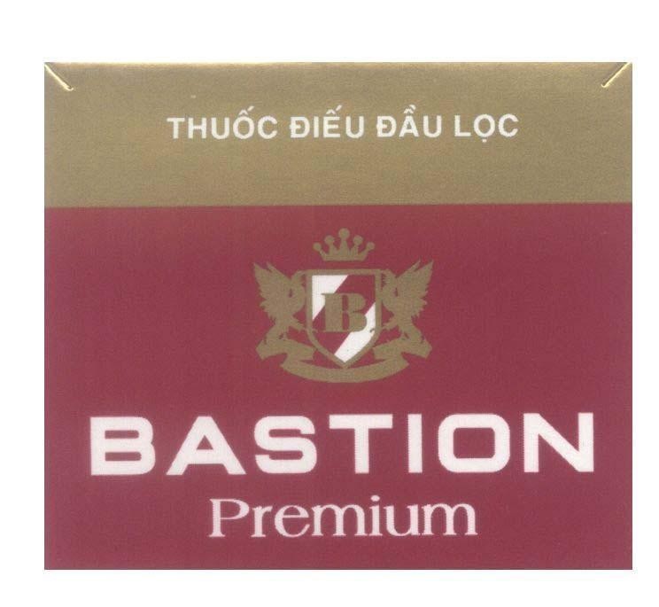 Mẫu nhãn hiệu BASTION B Premium Thuốc Điếu Đầu Lọc