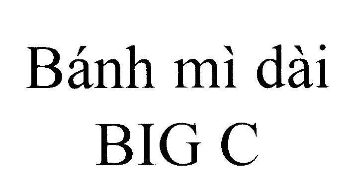 Mẫu nhãn hiệu Bánh mì dài BIG C