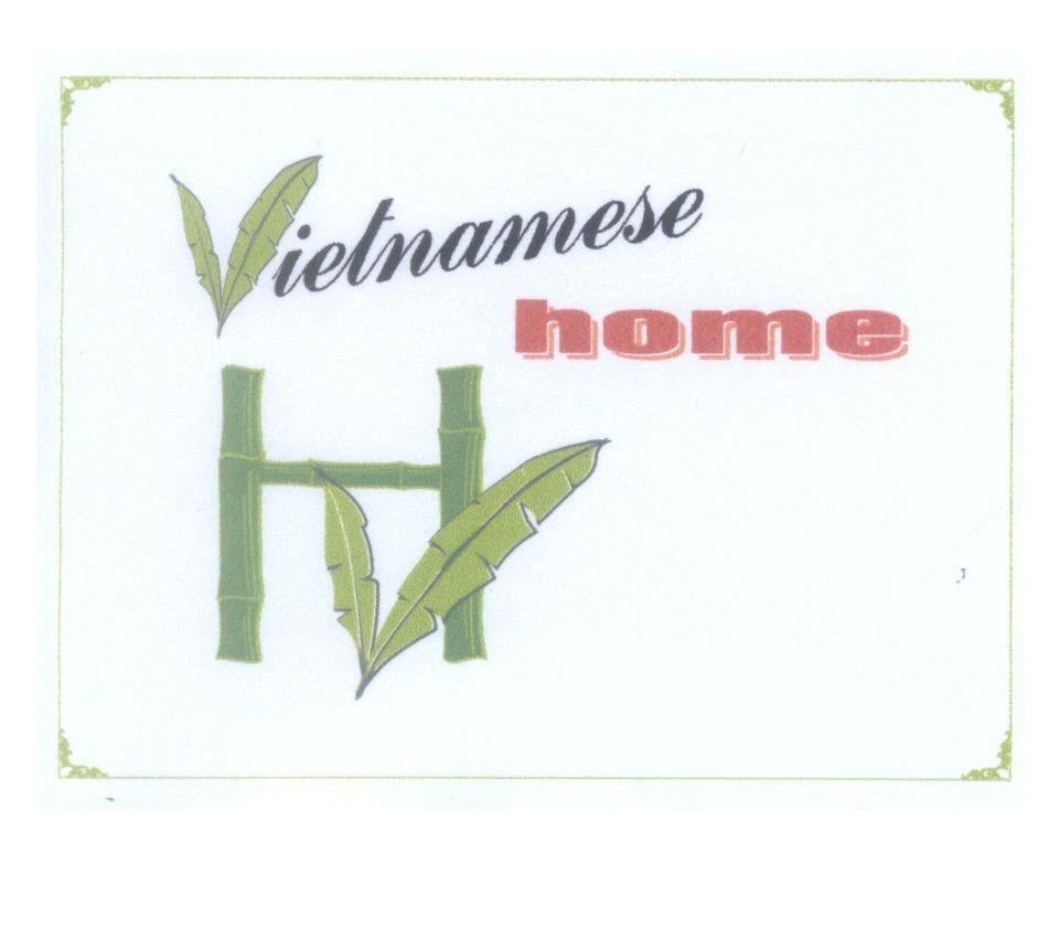 Mẫu nhãn hiệu Vietnamese home H V HV