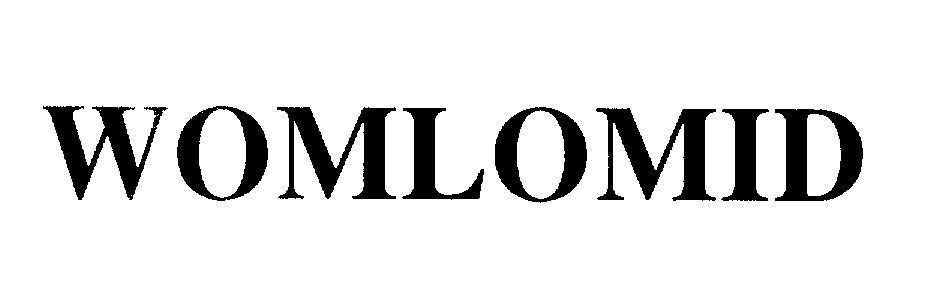 Mẫu nhãn hiệu WOMLOMID