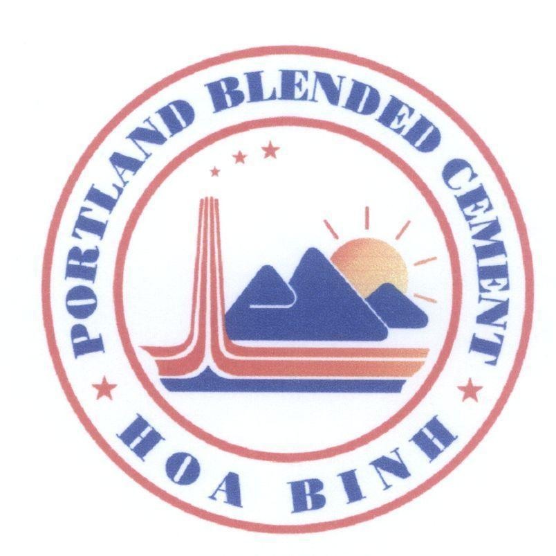 Mẫu nhãn hiệu L PORTLAND BLENDED CEMENT HOA BINH