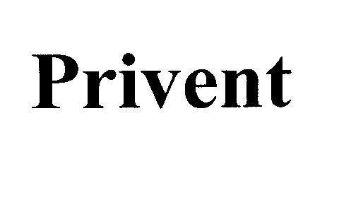 Mẫu nhãn hiệu Privent