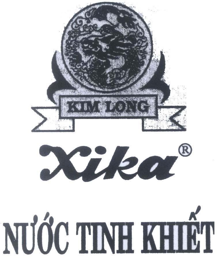 Mẫu nhãn hiệu KIM LONG Xika Nước Tinh Khiết
