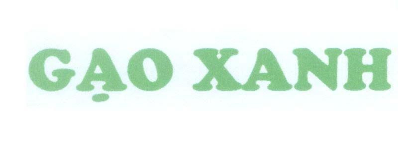 Mẫu nhãn hiệu Gạo Xanh