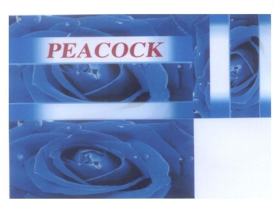 Mẫu nhãn hiệu PEACOCK