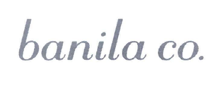 Mẫu nhãn hiệu banila co.