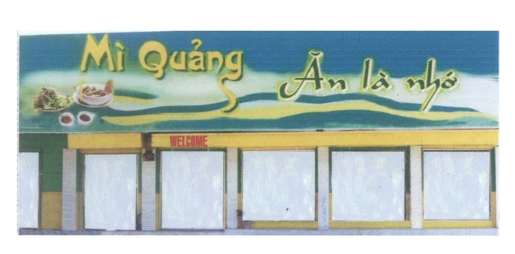 Mẫu nhãn hiệu Mì Quảng Ăn là nhớ