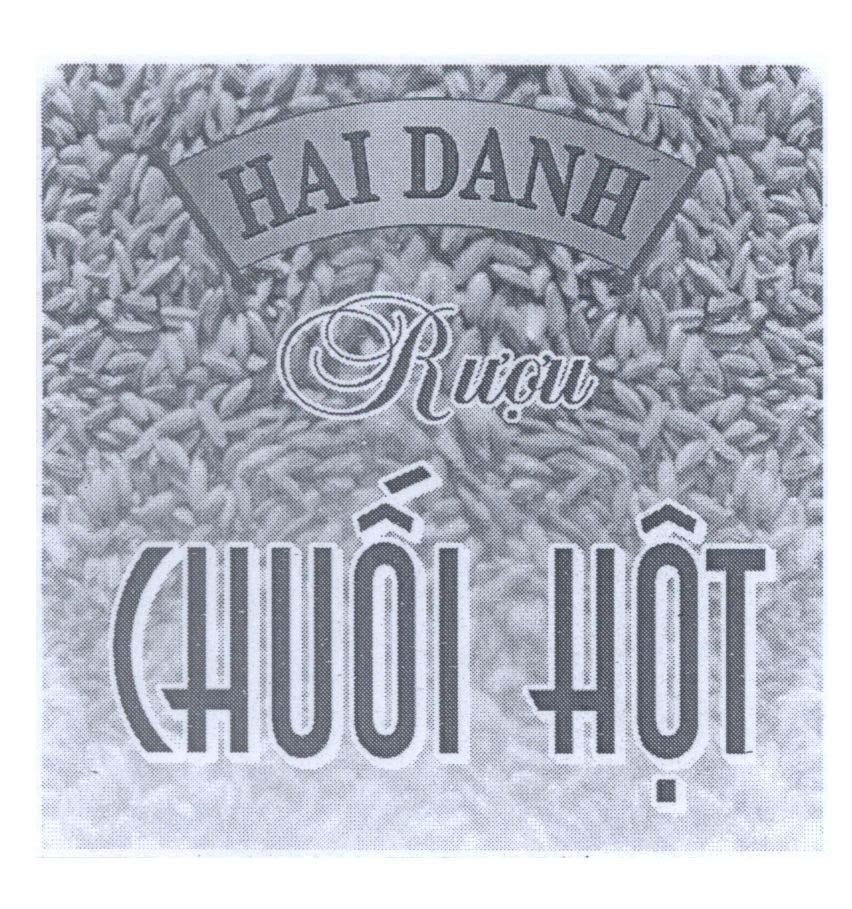 Mẫu nhãn hiệu HAI DANH Rượu Chuối Hột