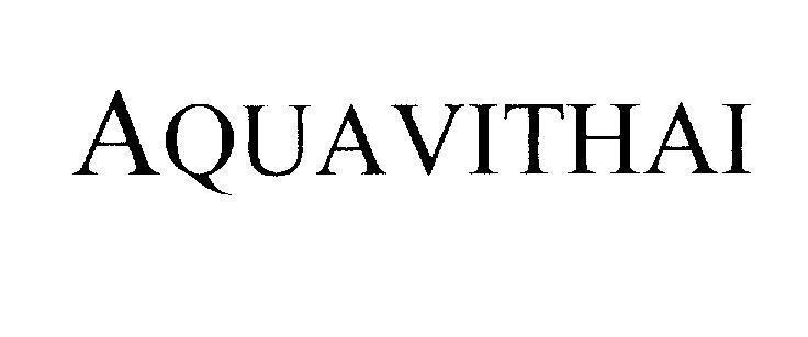 Mẫu nhãn hiệu AQUAVITHAI
