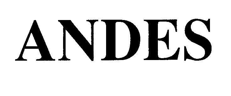 Mẫu nhãn hiệu ANDES