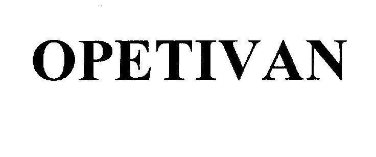 Mẫu nhãn hiệu OPETIVAN