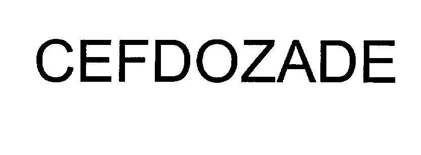 Mẫu nhãn hiệu CEFDOZADE
