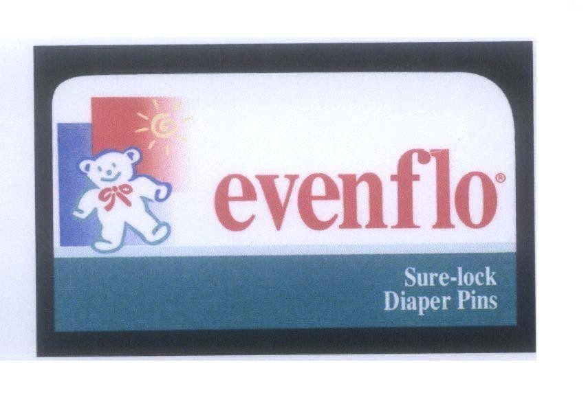 Mẫu nhãn hiệu evenflo Sure-lock Diaper Pins