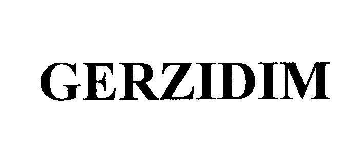 Mẫu nhãn hiệu GERZIDIM