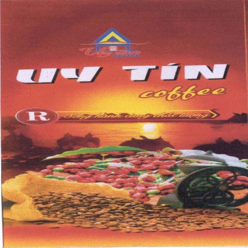 Mẫu nhãn hiệu Uy Tín coffee R song hành cùng chất lượng