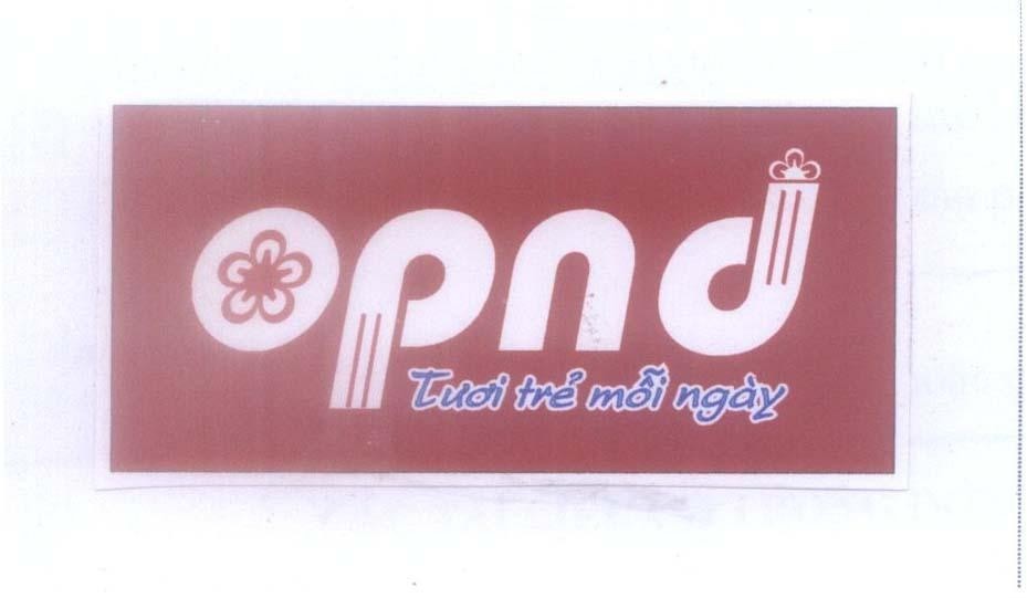 Mẫu nhãn hiệu opnd o pnd Tươi trẻ mỗi ngày