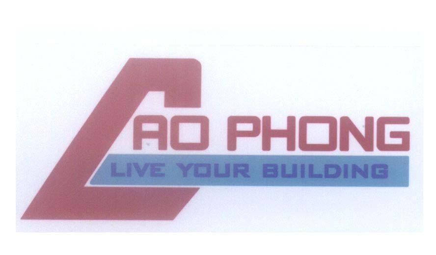 Mẫu nhãn hiệu CAO PHONG LIVE YOUR BUILDING