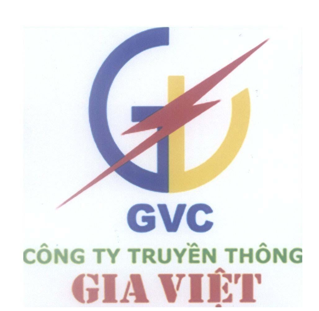 Mẫu nhãn hiệu GV GVC Gia Việt Công Ty Truyền Thông