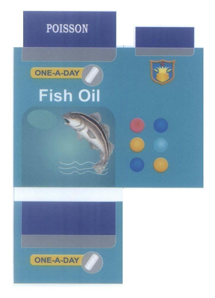 Mẫu nhãn hiệu POISSON ONE - A - DAY fish oil