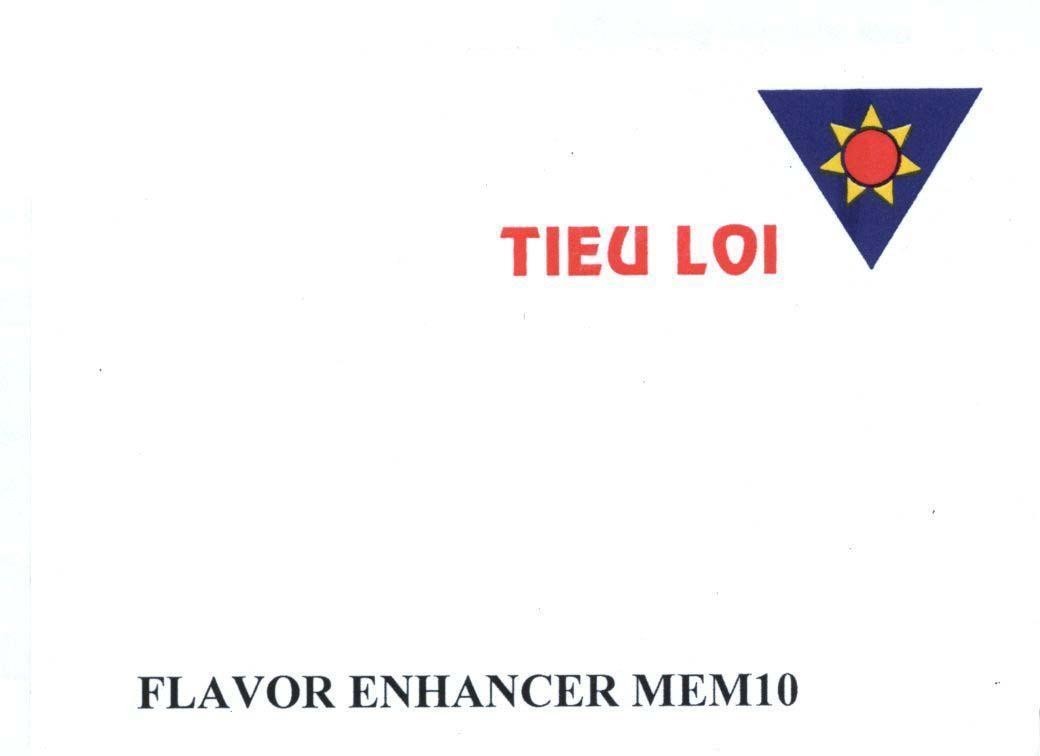 Mẫu nhãn hiệu TIEU LOI FLAVOR ENHANCER MEM10