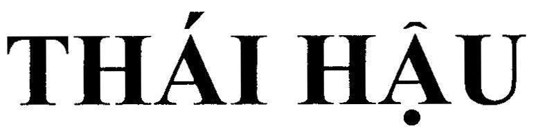 Mẫu nhãn hiệu Thái Hậu