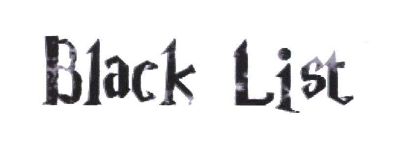 Mẫu nhãn hiệu Black List
