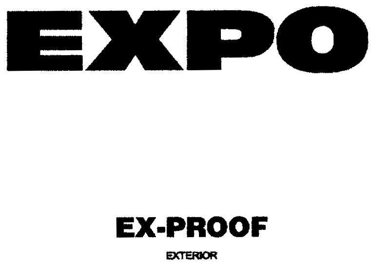 Mẫu nhãn hiệu EXPO EX-PROOF EXTERIOR