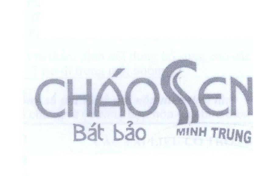 Mẫu nhãn hiệu Cháo Sen Bát Bảo Minh Trung