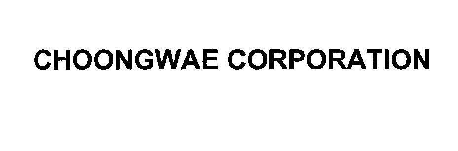 Mẫu nhãn hiệu CHOONGWAE CORPORATION