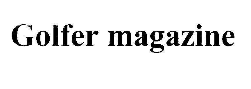Mẫu nhãn hiệu Golfer magazine