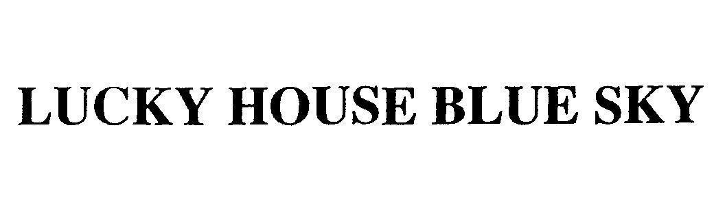 Mẫu nhãn hiệu LUCKYHOUSE BLUE SKY