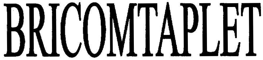 Mẫu nhãn hiệu BRICOMTAPLET