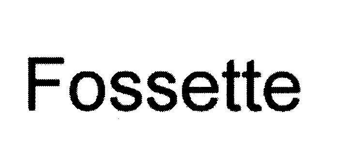 Mẫu nhãn hiệu Fossette