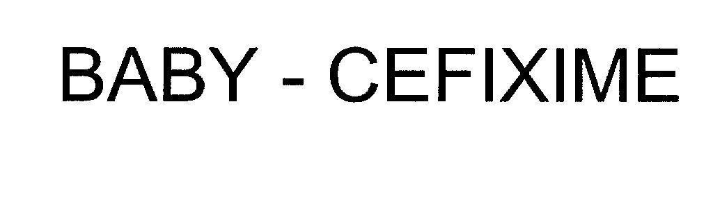 Mẫu nhãn hiệu BABY - CEFIXIME