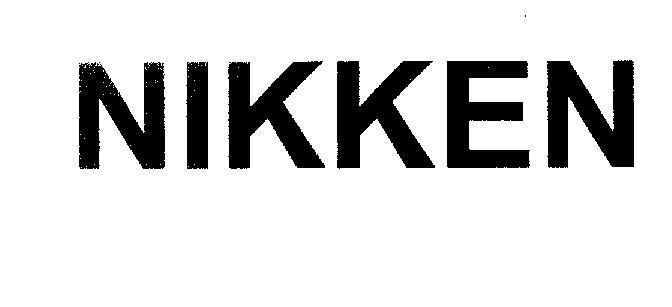 Mẫu nhãn hiệu NIKKEN