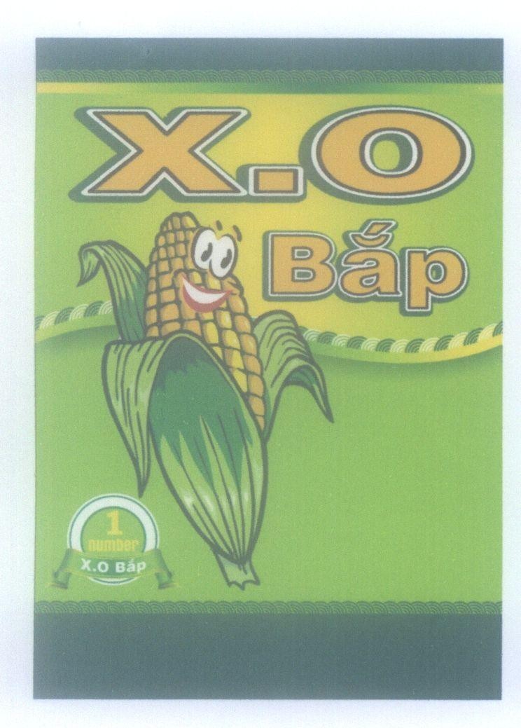 Mẫu nhãn hiệu X . O Bắp 1 number