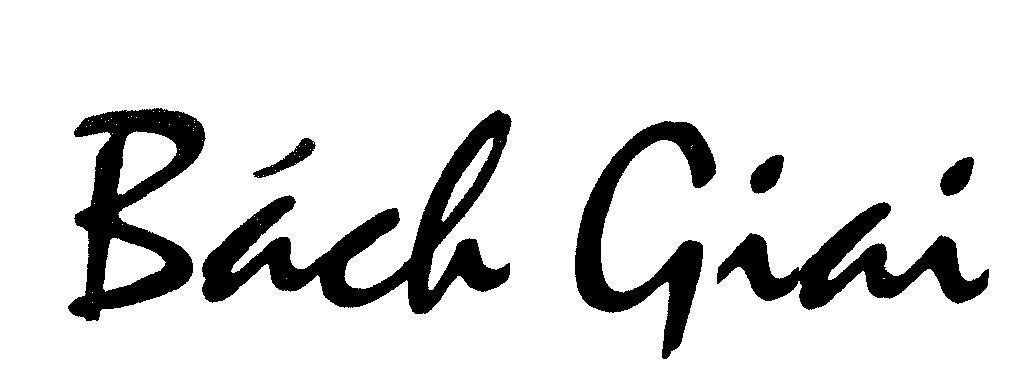 Mẫu nhãn hiệu Bách Giai