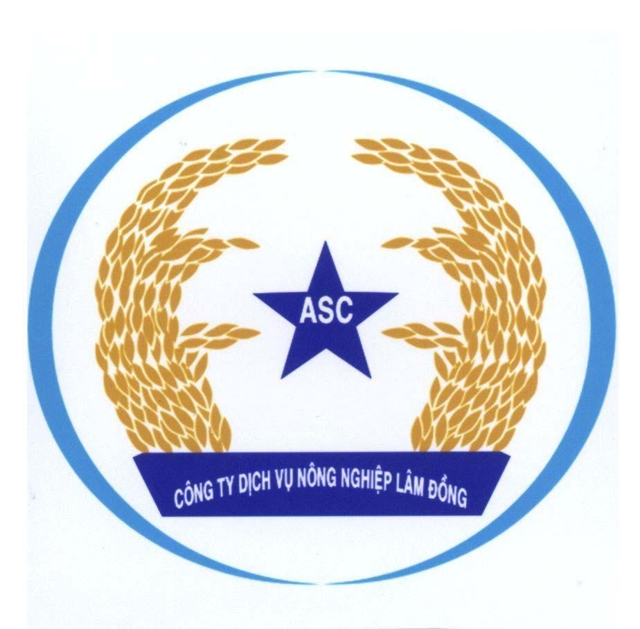 Mẫu nhãn hiệu ASC Công Ty Dịch Vụ Nông Nghiệp Lâm Đồng