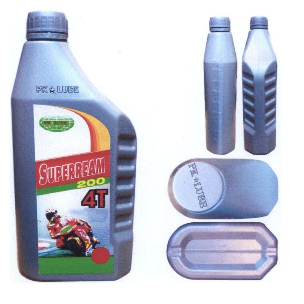 Mẫu nhãn hiệu PK LUBE SUPERREAM 200 4T