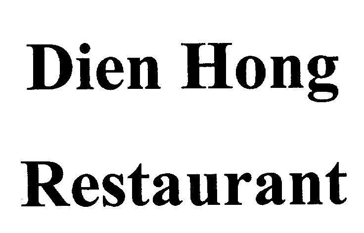 Mẫu nhãn hiệu Dien Hong Restaurant