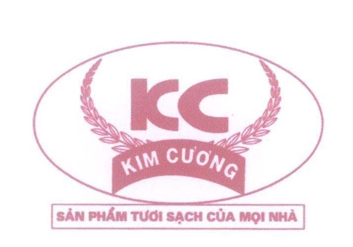 Mẫu nhãn hiệu KC KIM CƯƠNG Sản Phẩm Tươi Sạch Của Mọi Nhà