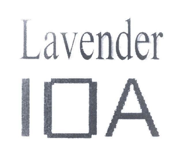 Mẫu nhãn hiệu Lavender I A IOA