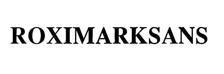 Mẫu nhãn hiệu ROXIMARKSANS