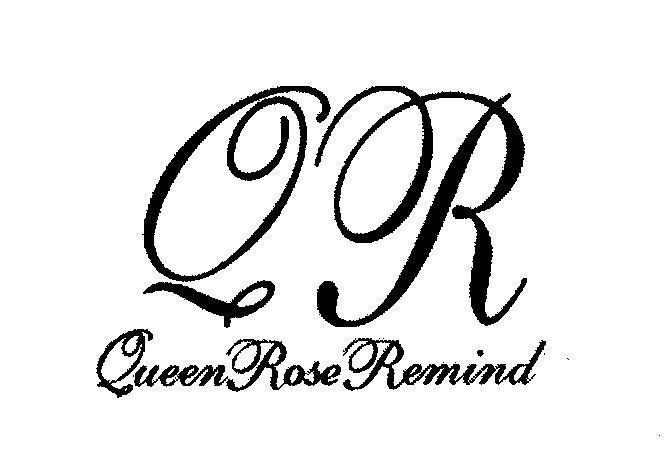 Mẫu nhãn hiệu QR Queen Rose Remind