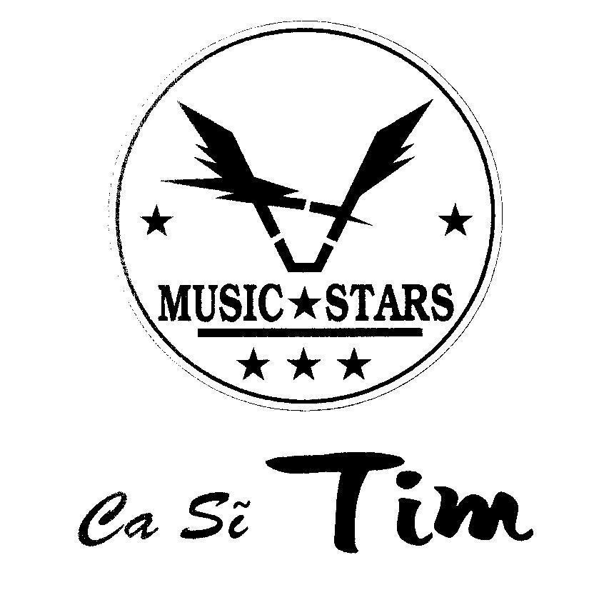 Mẫu nhãn hiệu V MUSIC STARS Ca Sĩ Tim