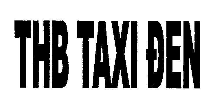 Mẫu nhãn hiệu THB TAXI ĐEN