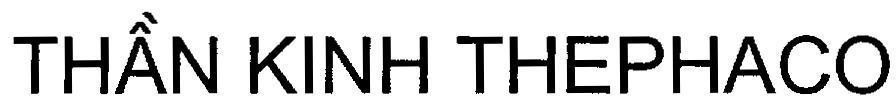Mẫu nhãn hiệu Thần Kinh THEPHACO