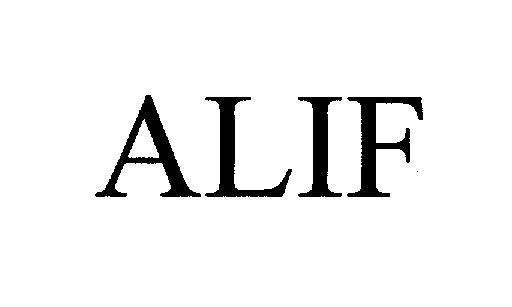 Mẫu nhãn hiệu ALIF