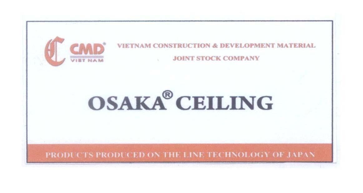 Mẫu nhãn hiệu OSAKA CEILING CMD VIET NAM